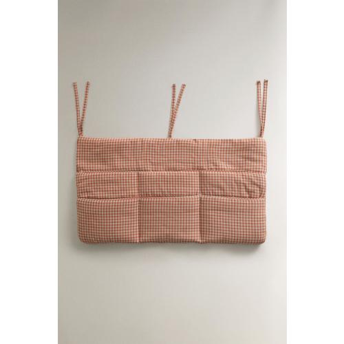 Cotton Gingham Crib Organizer