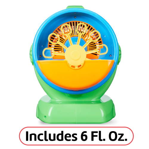 Play Day Mega Bubble Blower, Battery Operated Bubble Blowing Toy, Holds 12 oz of Bubble Solution