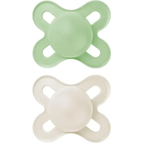 MAM Original Start Matte Baby Pacifiers, Binky for 0-3 Months, BPA-Free Silicone Nipple, Easy to Clean, Best for Newborn Babies, Developed with Medical Experts, 2 Count Binkies with Sterilizer Case