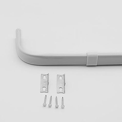 Yafa Home Fashion Heavy Duty Single Standard Adjustable Curtain Rod Hardware Included