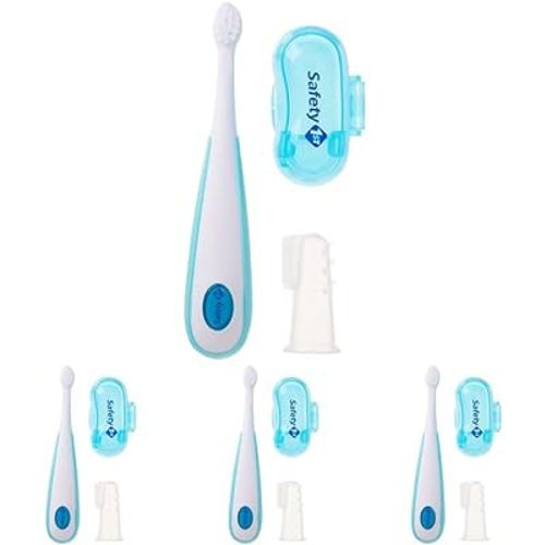 Safety 1st 3 Piece Oral Care Kit for Babies, Spring Green, Battery Powered