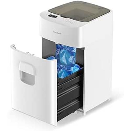 Diaper Pail Anti-Odor, Individually Sealed Odor-Locking, Odor Free Baby Diaper Trash Can, Hands-Free Auto-Packing & Changing Bags - DP3201-2