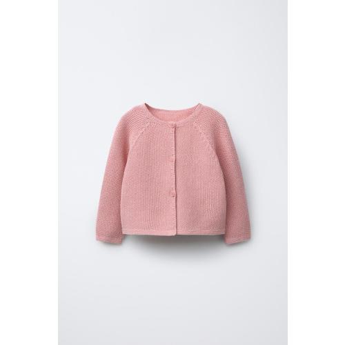 KNIT CARDIGAN - Pink | ZARA United States