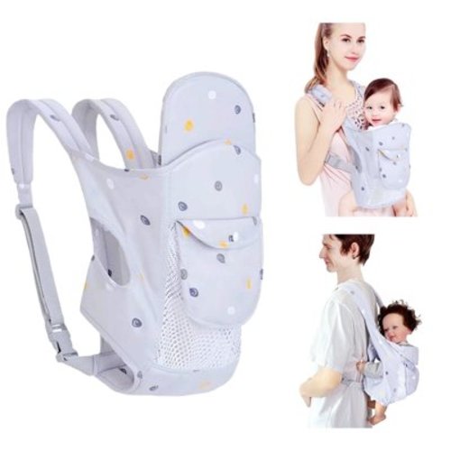 Tyethy Baby Carrier, 4-in-1 Baby Strap Carrier with Adjustable Holder for Toddlers Infant ,up 44 lbs Gray