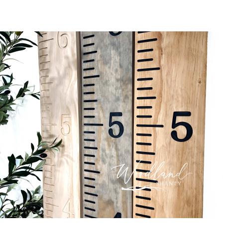 Wooden Engraved Growth Chart Ruler, Routered Family Height Chart Ruler