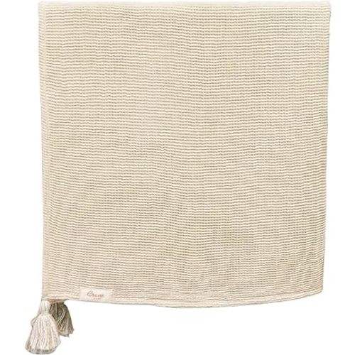 Crane Baby Hazelwood Luxe Blanket, Soft Cotton Nursery and Stroller Blanket, Cotton and Cashmere, 36" x 36"