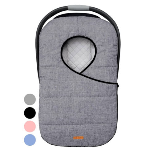 Winter Carseat Cover for Baby | Infant Car Seat Cover Baby | Doona Accessories | Winter Car Seat Canopy for Boys & Girls | New Born Essentials Must Haves for Cold Weather | Warm & Thick Fleece (Gray)