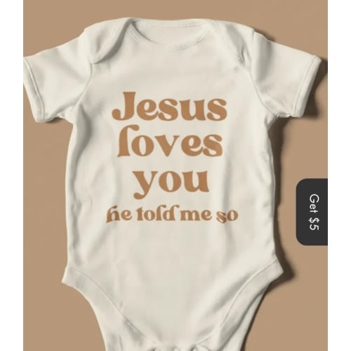Jesus Loves You Retro Bodysuit or Tee | Reverie Threads