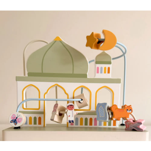 Masjid (Mosque) Bead Maze- Wooden, Islamic Kids Toys – Lala + Mo