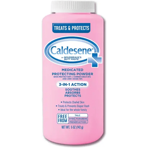Caldesene Medicated Protecting Body Powder with Zinc Oxide and Cornstarch, Talc Free, 5 Oz