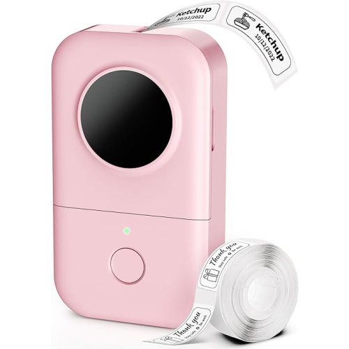 Phomemo Label Maker Machine, D30 Portable Handheld Bluetooth Mini Label Maker Printer, Multiple Templates for Smartphone Thermal Small Label Maker Rechargeable Easy to Use for Home Office School