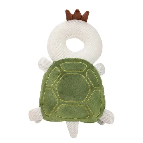 Baby Head Protection Backpack - Soft & Comfortable, Cute Cartoon Design, Turtle