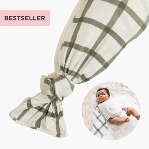 Sage Windowpane Swaddle II