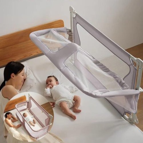 3 in1Baby Bedside Sleeper, Baby Bassinets, for co sleeper for baby in bed,breathable and visible mesh window,soft washable liner cover and sturdy aluminum alloy,for co sleeper bassinet attach to bed