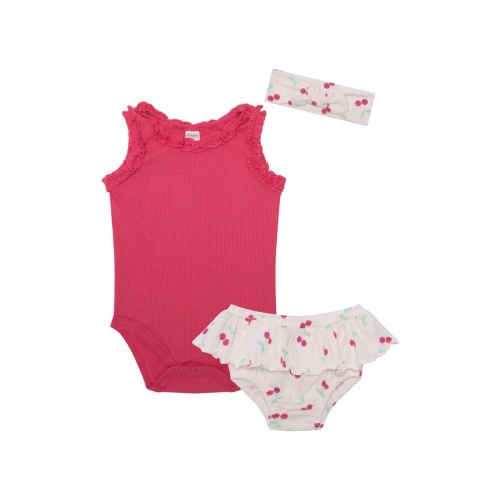 Cherries Bodysuit, Headband & Bloomers Set (Women) | Nordstromrack
