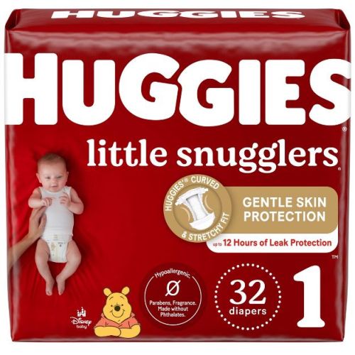Huggies Little Snugglers Diapers Super Pack - Size 1 (96ct)