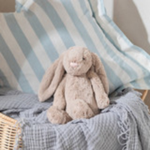 Bashful Beige Bunny Medium Plush Toy - Pillow Talk