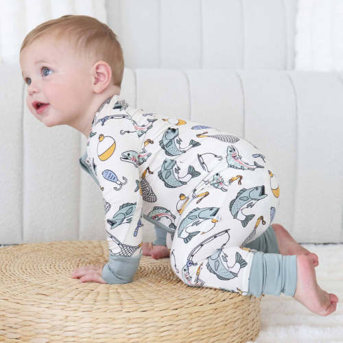 Catch of the Day Convertible Zip Romper