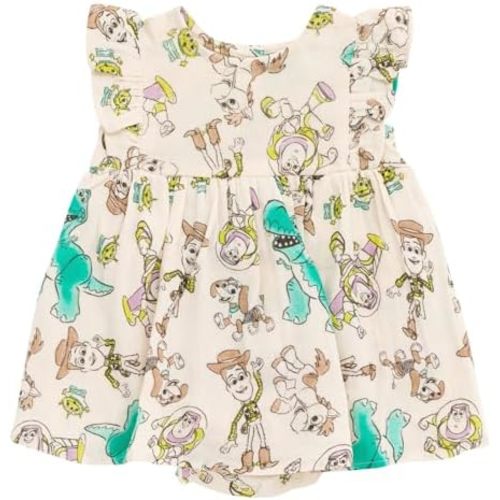 Disney Toy Story Cotton Gauze Matching Family Outfit Dress & Romper & Shorts Set Newborn to Little Kid Sizes (Newborn - 7-8)