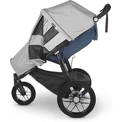 UPPAbaby Sun and Bug Shield for Ridge Stroller/UPF 50+, Wind and Insect Protection/Ventilated Design/Quick Attachment/Easy Access to Child