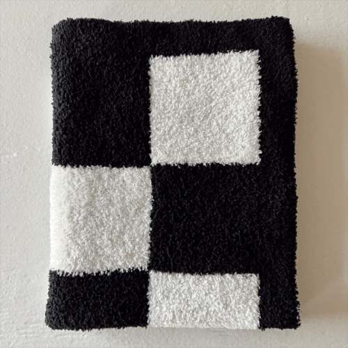 PhufyBliss™ Checker Mini Blanket, Black