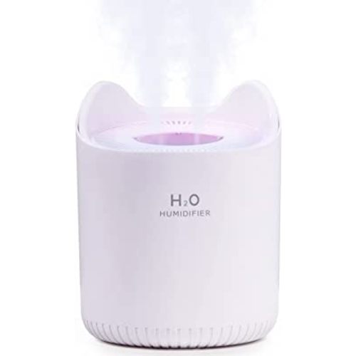 Humidifier for Bedroom Large Room, 4.5L Quiet and Top Fill Air Humidifier for Baby Home , Last up to 72Hrs with Night Light, Auto Shut-Off, (White)