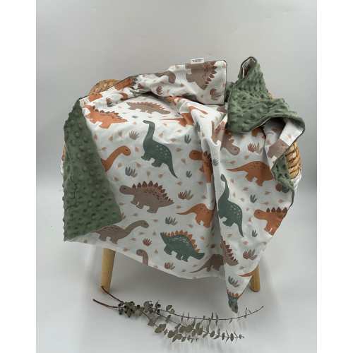 Dinosaur Baby Blanket, Dinosaurs, Dinos, Baby Blanket with name, Baby Gift, Dinosaurs blanket, Brown, Green, Personalized Baby Blanket