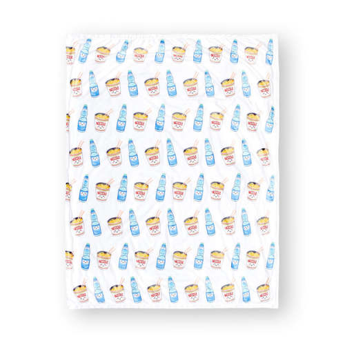 Soft Minky Baby Blanket - Cup Noodle | The Wee Bean
