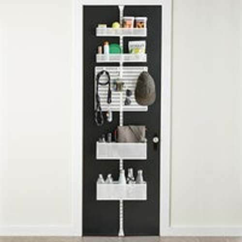 White Elfa Over the Door Rack