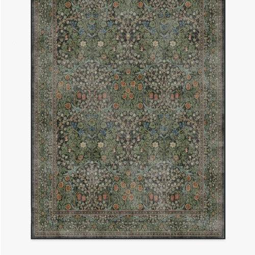 Morris & Co. Blackthorn Forest Green Tufted Rug | Ruggable