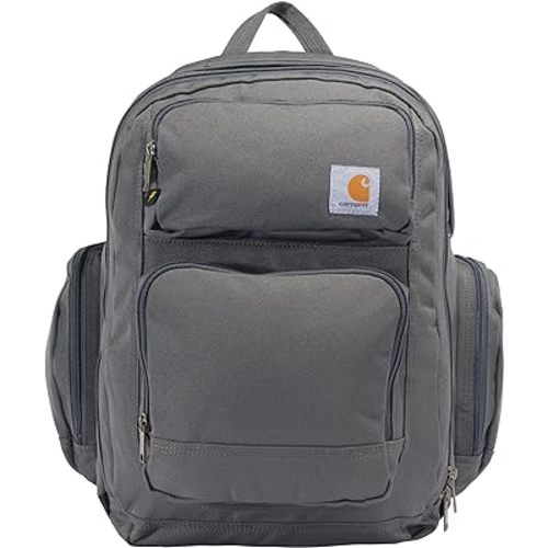Carhartt Force Pro Backpack with 17-inch Laptop Sleeve and Portable Charger Compartment, Grey, One Size