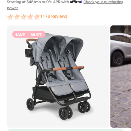 Zoe Twin: Lightweight Double Stroller