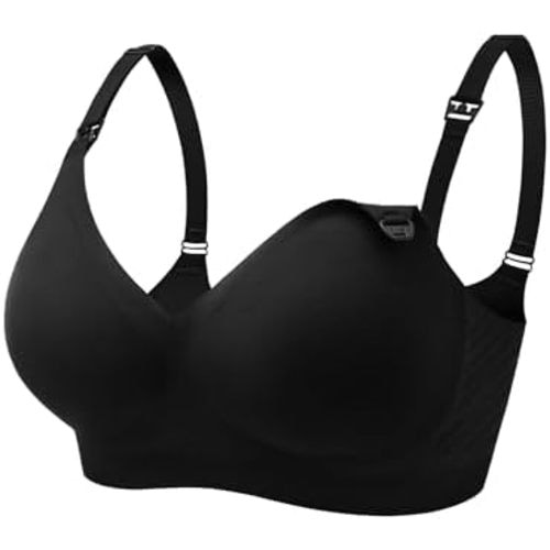 HOFISH Nursing Bras for Breastfeeding, AirZephyr Seamless Maternity Bra, Soft Breathable Nursing Bra for Pregnancy
