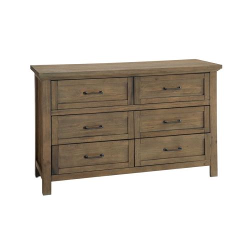 Westwood Design Westfield 6 Drawer Dresser in Harvest Brown WF-DD-N8108L-HBR