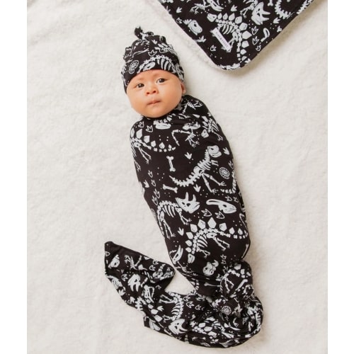 Glow Extinct Swaddle & Beanie Set