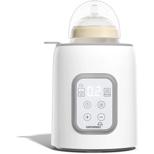 Bottle Warmer, GROWNSY 6-in-1 Fast Baby Food Heater&Defrost BPA-Free Warmer with Timer LCD Display Accurate Temperature Control for Breastmilk or Formula