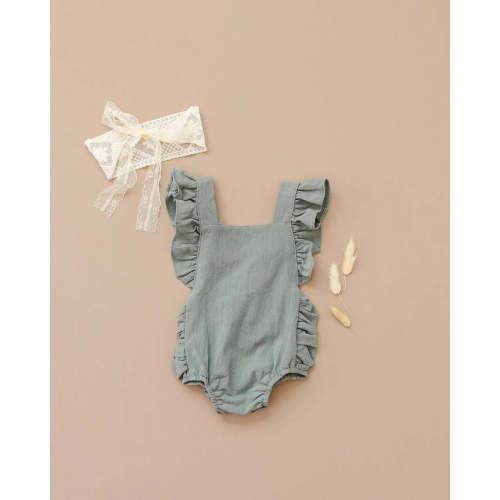 Evelyn Romper in Sage Green | Reverie Threads