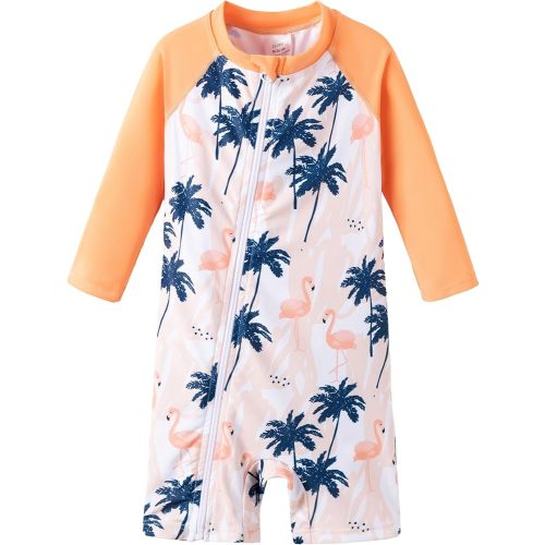 UMELOK Baby Girl Swimsuit Infant Rash Guard Swimwear UPF 50+ Sun Protection Bathing Suit