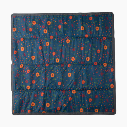 Little Unicorn Outdoor Blanket - Midnight Poppy, 5 X 5 Ft