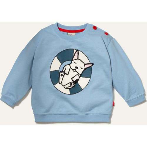 Recycled Cotton Frenchie Baby Sweatshirt - Mon Coeur | Maisonette