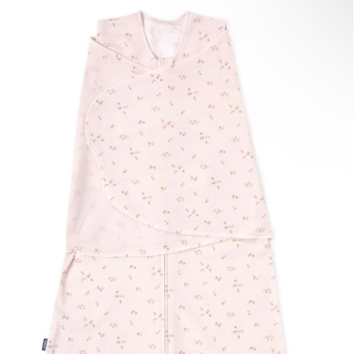 Pink Floral Cotton Swaddle (Small) | HALO
