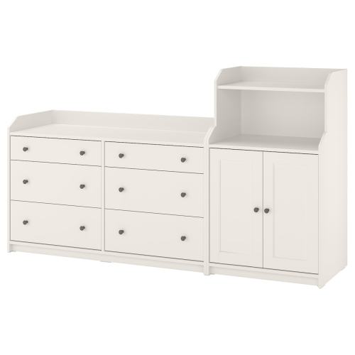 HAUGA Storage combination - white 208x116 cm (81 7/8x45 5/8 ")