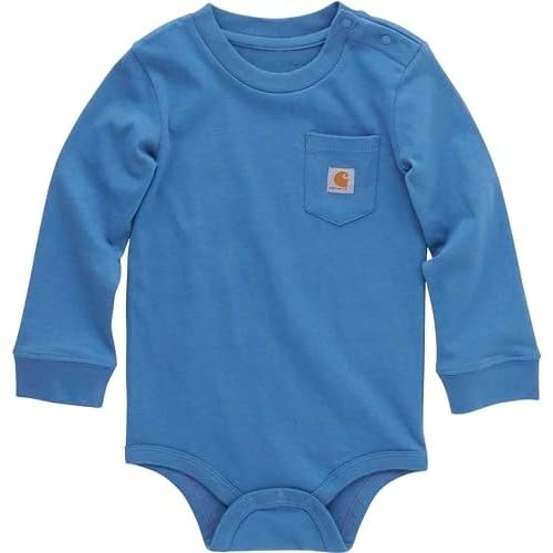 Carhartt Unisex Baby Long-Sleeve Pocket Bodysuit