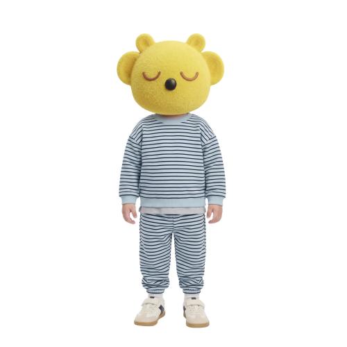 STRIPED SWEATSHIRT AND JOGGER PANTS SET - Mid-blue | ZARA United States
