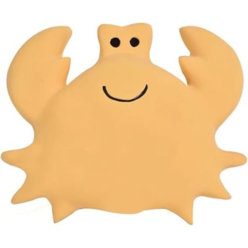 Tikiri Toys Ocean Buddies Crab Natural Rubber Rattle (Yellow)