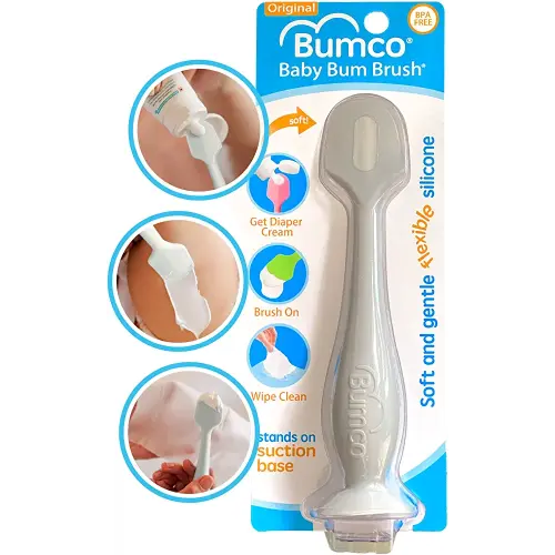 Bumco Diaper Cream Spatula - BPA-Free Diaper Bag Essentials, Soft Butt Spatula Baby, Mom-Invented Butt Paste Spatula, Bumco Diaper Cream Spatula, Flexible Diaper Cream Applicator, Bumco Baby Bum Brush
