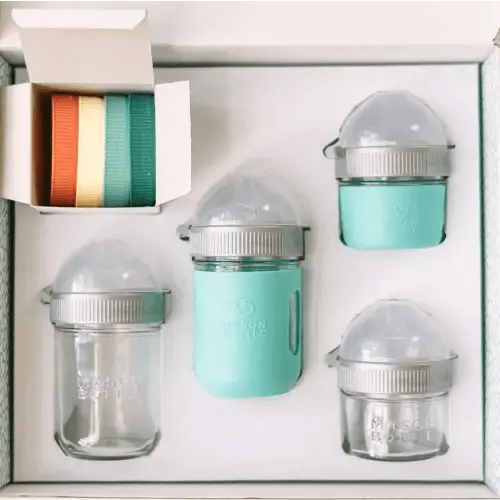 Healthy Baby Starter Gift Set – Mason Bottle
