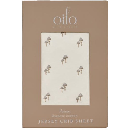 Print Organic Cotton Crib Sheet