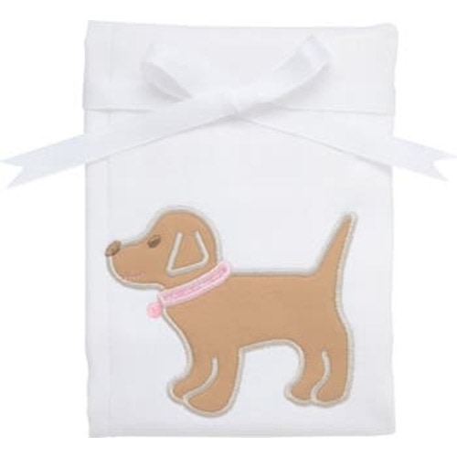 Playful Pals Applique Burp Cloth