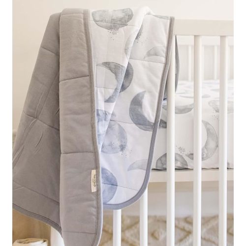 Burt's Bees Baby Reversible Blanket Jersey Cotton Quilted